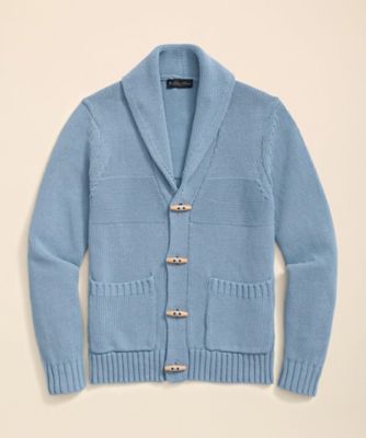 コットン ショールカラー トグルカーディガン | Brooks Brothers