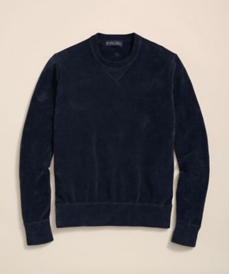 brook フリース ブラッシュドコットン クルーネックセーター | Brooks Brothers