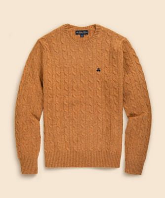 美品 ブルックスブラザーズ ラムウール マルチカラーカーディガン エルボーパッチ 80s USA製 Brooks Brothersブルックスブラザーズ Brooksgate
