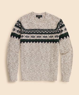 コットン フェアアイル クルーネックセーター | Brooks Brothers