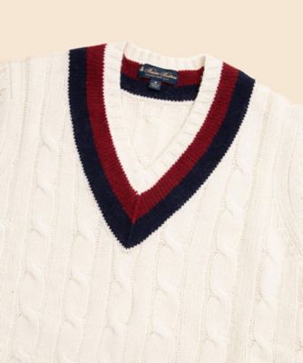 ヴィンテージ Brooks Brothers チルデン Vネックセーター M 古着 ブルックスブラザーズ Brooks Brothers チルデンニット