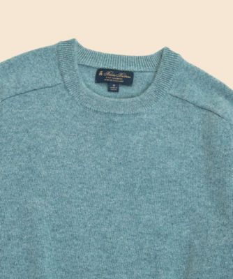 Brooks Brothers 3-Ply カシミヤ セーター S ダークグレー カシミヤ サドルショルダー クルーネックセーター | Brooks Brothers