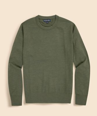 ＜Brooks Brothers＞メリノウール　クルーネックセーター