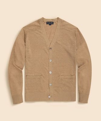 SEQUEL /ブラック /Vネックカーディガン リネン Vネックカーディガン | Brooks Brothers/ブルックス