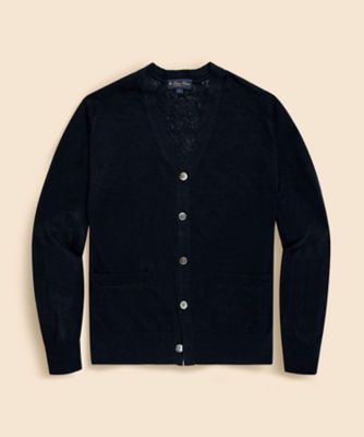 SEQUEL /ブラック /Vネックカーディガン リネン Vネックカーディガン | Brooks Brothers/ブルックス