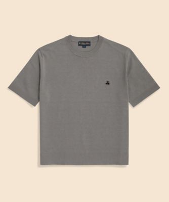 ＜Brooks Brothers＞◆オンラインストア限定◆ギマコットン　ＧＦロゴ　ショートスリーブセーター