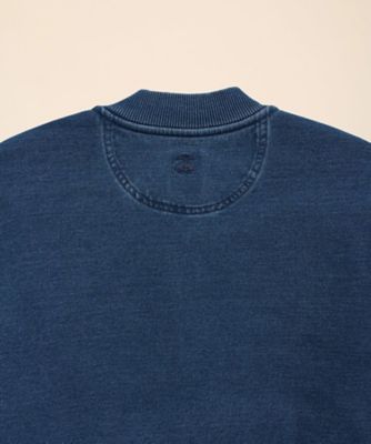 ストレッチコットン ベースボールカラー スウェットシャツ