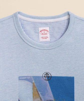 Brook Mサイズ　Tシャツ コットン カタロググラフィック セイルボート Tシャツ | Brooks