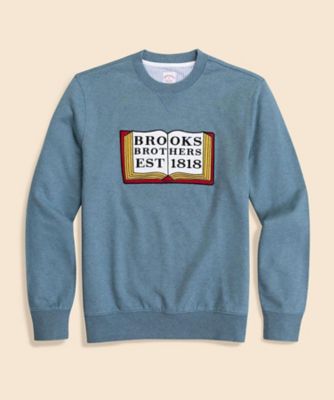 ＜Brooks Brothers＞コットンフレンチテリー　ブックエンブロイダリー　スウェットシャツ
