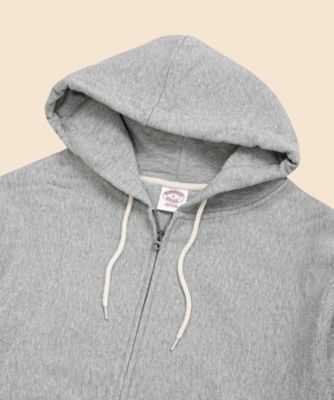 コットンフレンチテリー GFロゴラベル ダブルジップフーディー