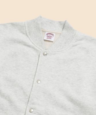 コットンフレンチテリー GFロゴラベル ベースボールジャケット