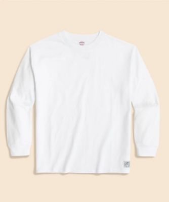 ＜Brooks Brothers＞ＵＳＡコットンジャージー　ヘビーウェイト　ＧＦロゴラベル　ロングスリーブ　Ｔシャツ