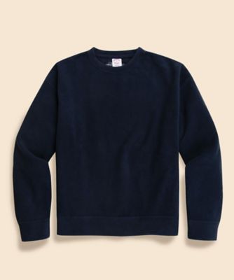 ポリエステル フリース クルーネックプルオーバー | Brooks Brothers