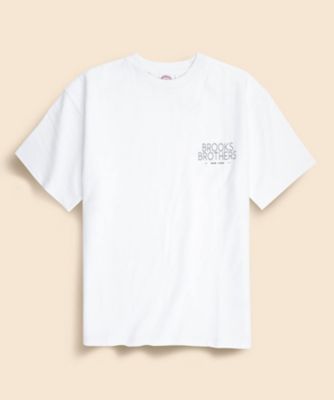 ＜Brooks Brothers＞ＵＳＡコットンジャージー　グラフィックロゴ　ヘビーウェイトＴシャツ