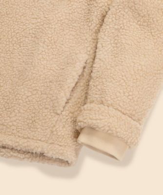 ポリエステル フリース ハーフジップ モックネックプルオーバー