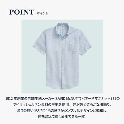 アイリッシュリネン ショートスリーブ スポーツシャツ Regular