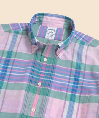 ブルックスブラザーズ（Brooks Brothers）/コットン　マドラスチェック　カジュアルシャツ　Regular Fit コットン マドラスチェック カジュアルシャツ Regular Fit