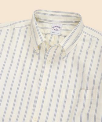 コットンオックスフォード ストライプ フライデーシャツ | Brooks
