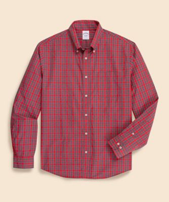 【送料無料】Brooks Brothers/ブルックス ブラザーズ コットンポプリン シーズナルパターン フライデーシャツ 820レッド トップス【三越伊勢丹/公式】