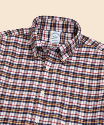 フランネル タータンチェック カジュアルシャツ Regular Fit