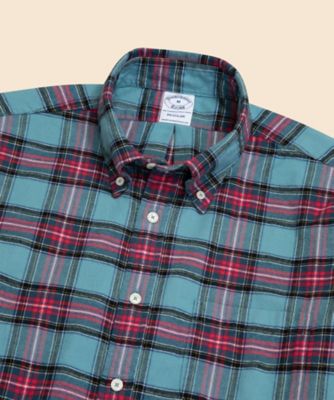 フランネル タータンチェック カジュアルシャツ Regular Fit