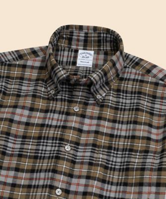 フランネル タータンチェック カジュアルシャツ Regular Fit