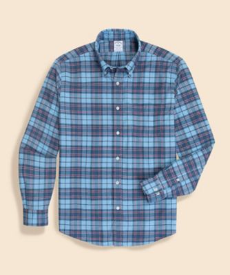 フランネル タータンチェック カジュアルシャツ Regular Fit