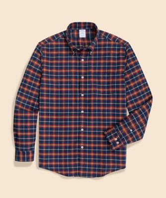 フランネル タータンチェック カジュアルシャツ Regular Fit