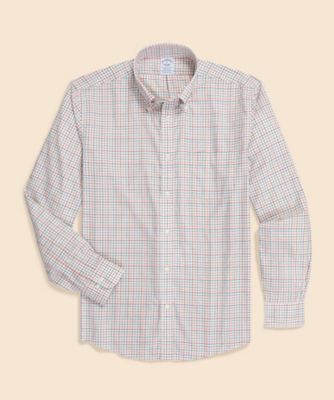 ＜Brooks Brothers＞スーピマコットンストレッチツイル　チェック　カジュアルシャツ　Ｒｅｇｕｌａｒ