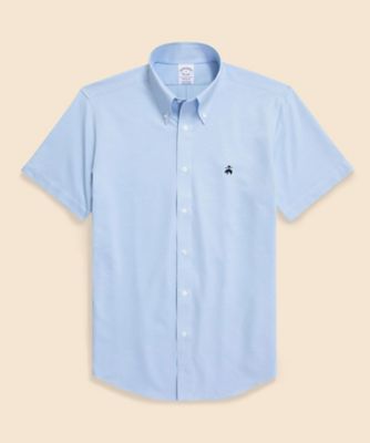 ＜Brooks Brothers＞スーピマコットン／ポリエステル　４６ゲージニット　ショートスリーブ　カジュアルシャツ　Ｒｅｇｕｌａｒ　Ｆｉｔ