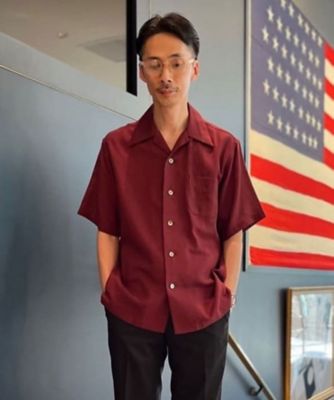 ＜Brooks Brothers＞コットン　バスケットウィーブ　キャンプシャツ