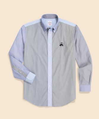 ＜Brooks Brothers＞◆オンラインストア限定◆　コットン　ビッグＧＦロゴ　ボタンダウン　ファンシャツ　Ｔｒａｄｉｔｉｏｎａｌ　Ｆｉｔ