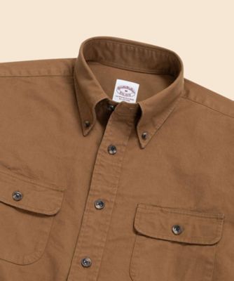 コットンツイル ダブルポケット ワークシャツ | Brooks Brothers