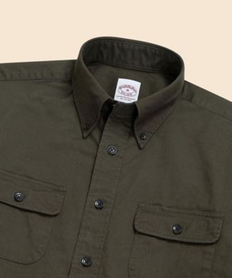 コットンツイル ダブルポケット ワークシャツ | Brooks Brothers