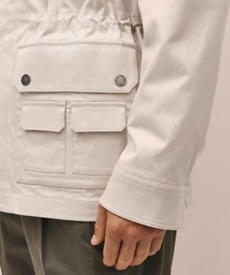 IVY-BROTHERSアイビーブラザーズ短丈フィッシングジャケットベージュ