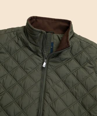 ポリエステル モックネック キルティングベスト | Brooks Brothers