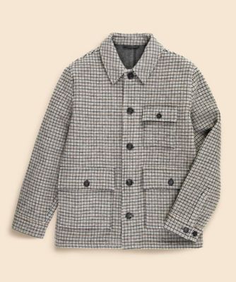 CLASS クラス 堀切 VICTOR ガンクラブチェックウールブルゾン 送料無料】ウール ガンクラブチェック ジップブルゾン | Brooks