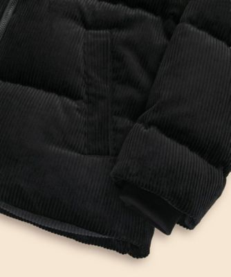 送料無料】コットン コーデュロイ ショートパッファー ダウンコート