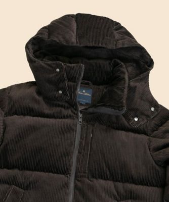 送料無料】コットン コーデュロイ ショートパッファー ダウンコート