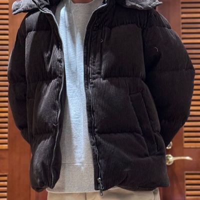 コットン コーデュロイ ショートパッファー ダウンコート | Brooks