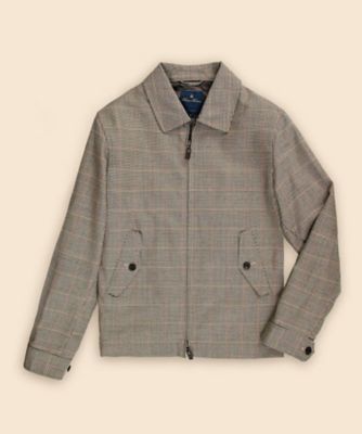 ウール ガンクラブチェック ジップブルゾン | Brooks Brothers