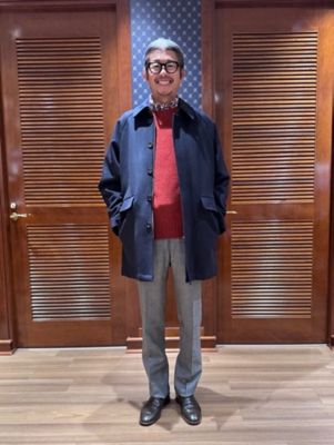 ウール／カシミヤ ラグランスリーブ ウォーキングコート | Brooks