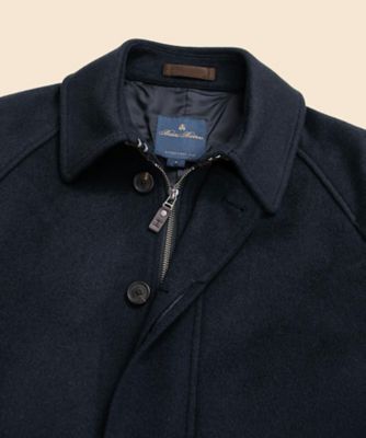 ウール／カシミヤ ラグランスリーブ ウォーキングコート | Brooks