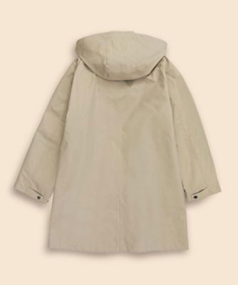 コットン／ナイロン キルティングライナー 3Wayロングフーデッド