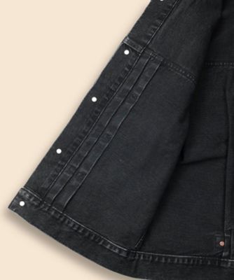  デニムトラックジャケット ブラック コットン ブラックデニム トラックジャケット | Brooks Brothers