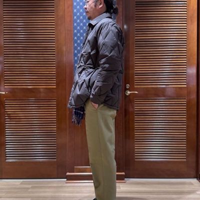 送料無料】ストレッチナイロン キルティングダウン コーチジャケット