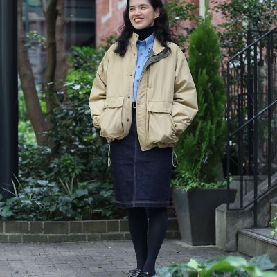 ◇オンラインストア限定◇ ナイロン ショートパッファー ジップ