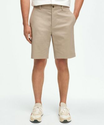 【送料無料】Brooks Brothers/ブルックス ブラザーズ ストレッチコットン ライトウエイトアドバンテージチノ プレーンフロント 9inショーツ 402カーキ ショートパンツ【三越伊勢丹/公式】