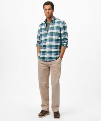 コットン プレーンフロント チノパンツ | Brooks Brothers/ブルックス