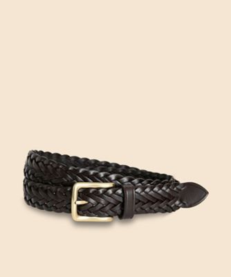 Brooks Brothers ベルト　米国製 シルバーバックル ドレスベルト （ベルト・サスペンダー